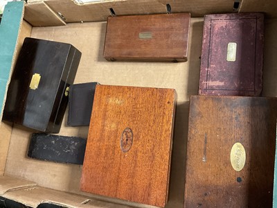 Lot 187 - Collection of boxed drawing instruments