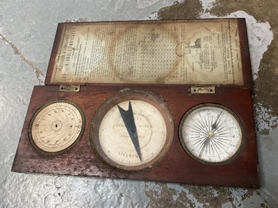 Lot 221 - 19th century Fletcher and Sinclair's level and angle indicator