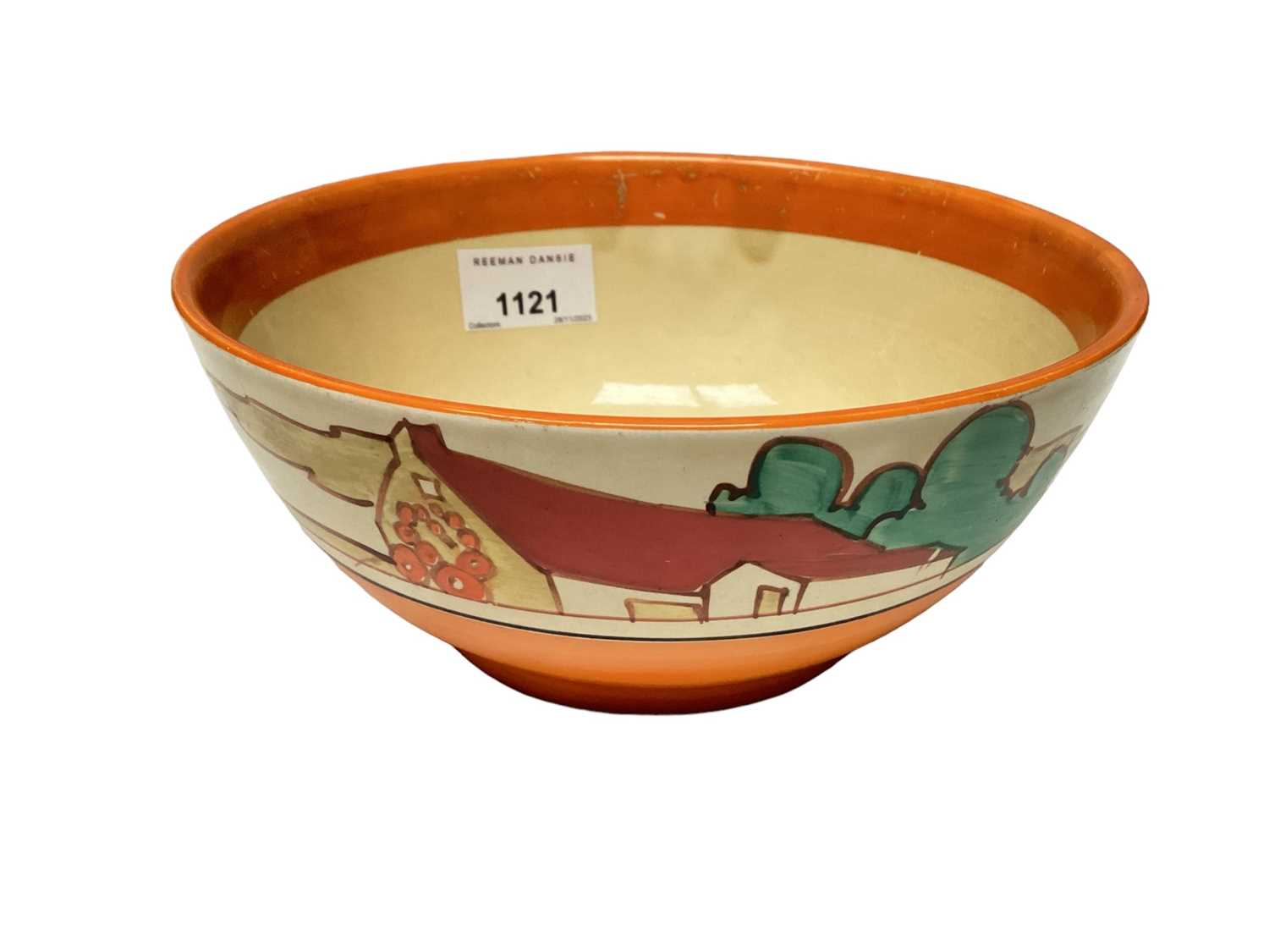 Lot 1121 - Clarice Cliff Bizarre range Fantasque bowl with hand painted decoration