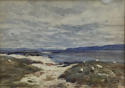 Lot 158 - British school, 20th century watercolour, coastal scene, signed and dated lower right 26.5x19cm