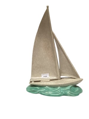 Lot 1123 - 1930s Poole Pottery sailing ship