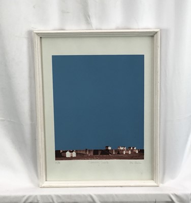 Lot 176 - Peter Strachan: screenprint, Normandy Seaside, signed and numbered in pencil, 28.5x38cm