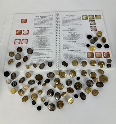 Lot 1232 - Collection of brass and other hunt buttons, including the Albrighton, the Suffolk, the Croome, Tynedale Hunt Club and others, also armorial livery buttons