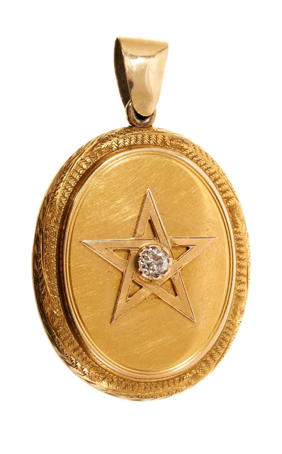 Lot 785 - Victorian 18ct gold locket