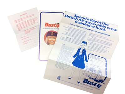 Lot 369 - Denys Fisher Dusty the British Airways jet-setting girl air stewardess, with paperwork, boxed (1)