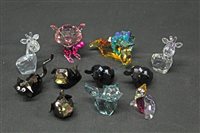 Lot 2195 - Group of ten boxed Swarovski - The Lovlots...