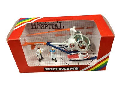 Lot 376 - Britons Hospital Helicopter No.7861, Nursing Sister & Patient No.7854, Doctor & Patient No.7851 & Nurse with Mother & Baby (boxflatten) No.7853, all with boxes (4)