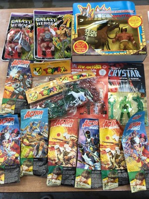 Lot 1822 - Selection of various blister packs including Mr Action, Galaxy Heroes, Action models, Lost World of Warlord and others (Qty)