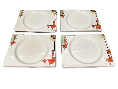 Lot 1102 - Clarice Cliff Bizarre range dinner service