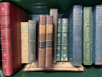 Lot 1653 - Box of books relating to the River Thames