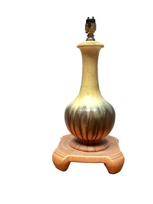 Lot 1148 - Ruskin pottery lamp