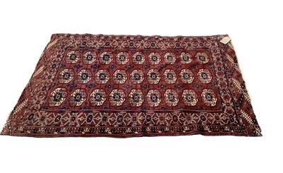 Lot 1323 - Two Eastern rugs and a saddle bag