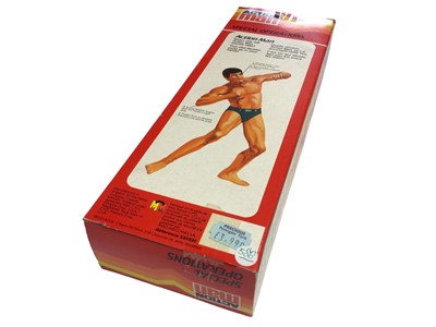 Lot 8 - Palitoy Miro-Meccano Action Man Special Operations (No Outfit) with eagle eyes (detached head) grey trunk body & plastic ID tag, leaflet & lucky draw entry form, boxed No.934800 (1)