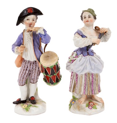 Lot 288 - Pair of Meissen figures