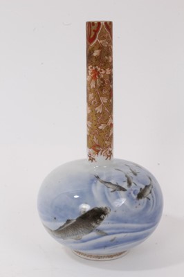 Lot 244 - Japanese Kutani bottle vase