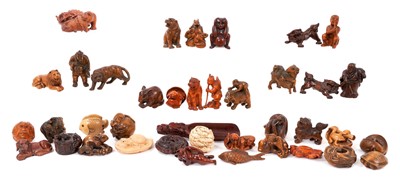 Lot 1063 - Large collection of 20th century Japanese netsuke