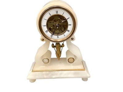 Lot 2476 - Continental onyx clock