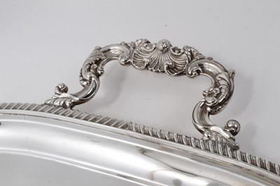 Lot 452 - Large George V silver two handled tray