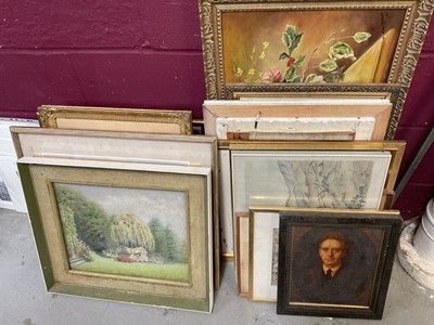 Lot 326 - Collection of paintings, various media