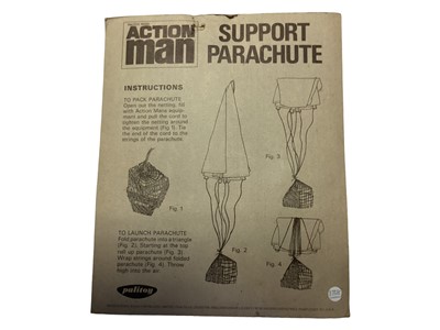 Lot 16 - Palitoy Action Man Support Parachute, card back packaging with tear to top, No.34920 (1)