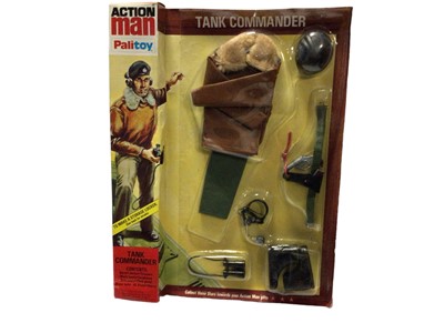 Lot 26 - Palitoy Action Man Tank Commander Outfit (1974-1980), black plastic beret version, in locker box packaging No.34309 (1)