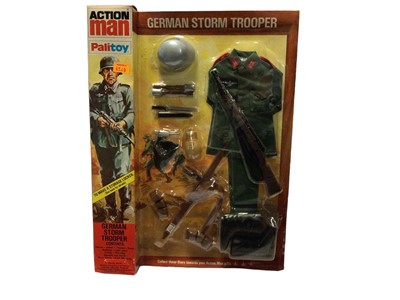 Lot 29 - Palitoy Action Man German Storm Trooper (1967-1980), in locker box packaging No.34315 (1)