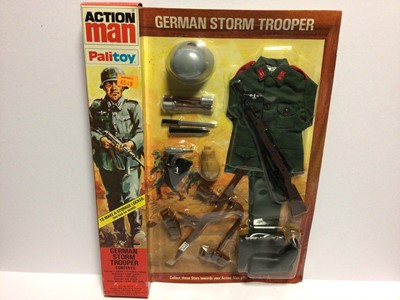 Lot 29 - Palitoy Action Man German Storm Trooper (1967-1980), in locker box packaging No.34315 (1)