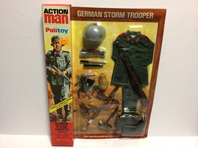 Lot 29 - Palitoy Action Man German Storm Trooper (1967-1980), in locker box packaging No.34315 (1)