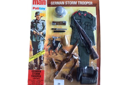 Lot 29 - Palitoy Action Man German Storm Trooper (1967-1980), in locker box packaging No.34315 (1)