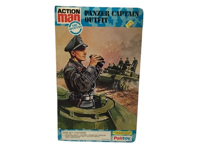 Lot 30 - Palitoy Action Man (c1980's) Panzer Captain No.34354 & Underwater Explorer No.34371 Outfits, in folder style packaging (2)