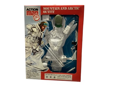 Lot 34 - Palitoy Action Man (c1980's) Mountain & Artic, SAS & Sabotage Outfits, in packaging (3)