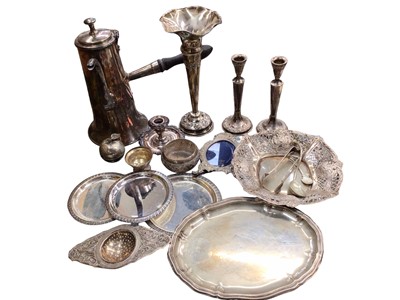 Lot 1067 - Group of Continental silver and plated ware