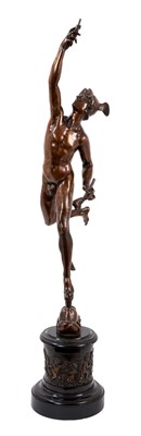 Lot 1028 - Late 19th/early 20th century Grand Tour bronze of Mercury