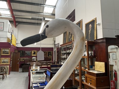 Lot 1068 - *Guy Taplin (born 1939) large sculpture of a swan