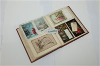 Lot 2447 - Victorian scrap album dated 1879, with a good...