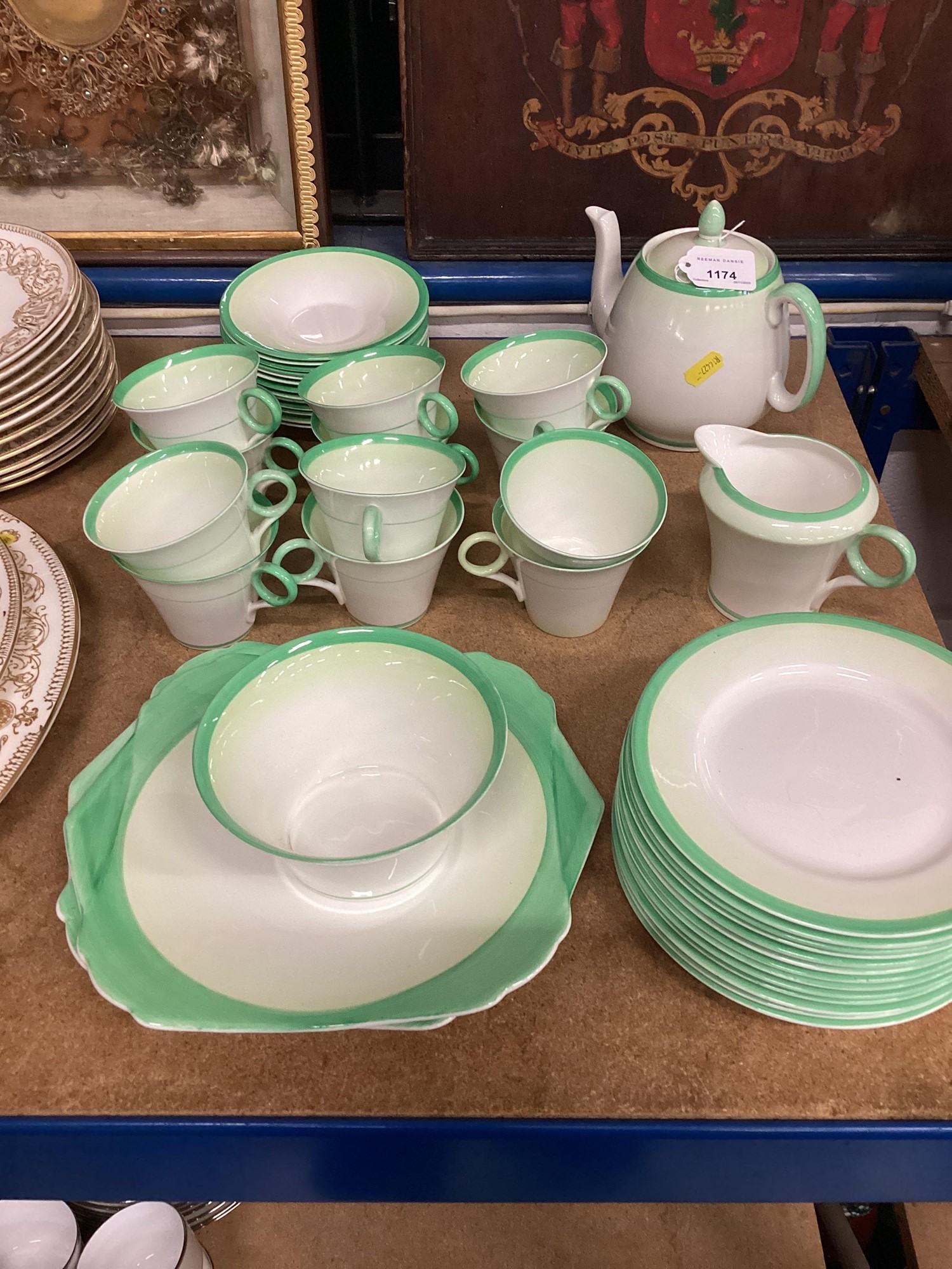 Lot 1174 Shelley tea set