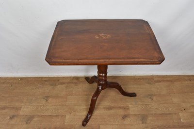 Lot 1575 - Early 19th century inlaid mahogany tripod table