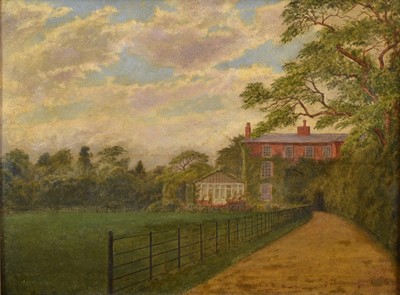 Lot 1206 - Attributed to George Thomas Rope (1845-1929) oil on board, The Square House, Bury St Edmunds