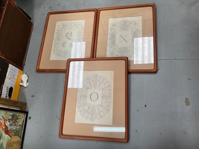 Lot 490 - Three Johan Georg Schwander calligraphy prints (3)