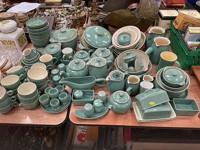 Lot 510 - Extensive collection of Denby and Royal Doulton green glazed dinnerwares.