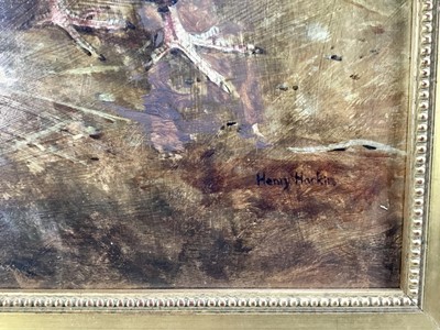 Lot 187 - Henry Harkin A Fighting Cock, signed, oil on board, 45cm x 29cm, framed