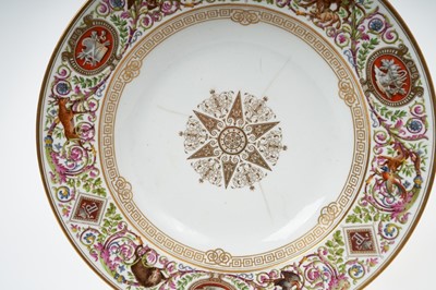 Lot 1 - H.M. King Louis Philippe of France, fine pair Sèvres dishes made for Chateau Fontainebleau