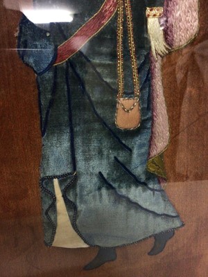 Lot 85 - A Renaissance revival embroidery of a female figure