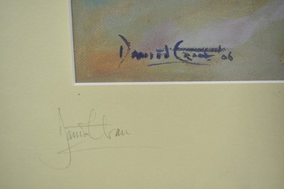 Lot 1282 - * Daniel Crane (b.1969) pair of signed limited edition prints - The Stables at Chester Racecourse and Waterloo Bridge, signed and numbered 15/100