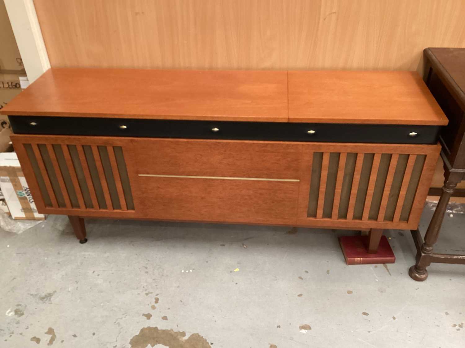 Lot 1351 - Vintage Garrard radiogram in teak case,