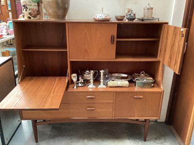 Lot 1352 - Mid century teak G Plan sideboard, 152cm wide, 43cm deep, 136cm high