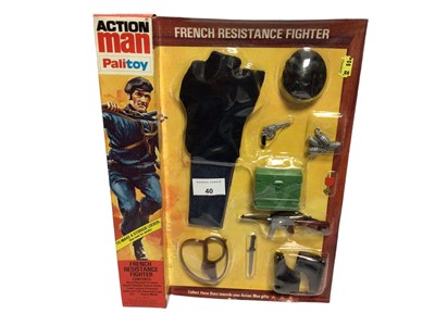 Lot 40 - Palitoy Action Man French Resistance Fighter Outfit, in locker box packaging No.34316. (1)