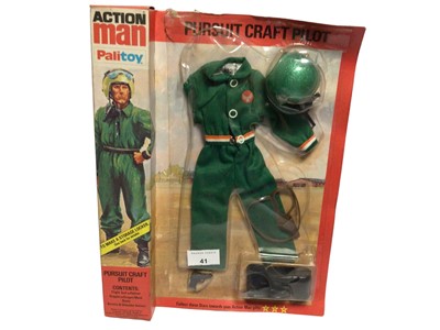 Lot 41 - Palitoy Action Man Pursuit Craft Pilot Outfit, in locker box packaging No.34323 (1)