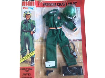 Lot 41 - Palitoy Action Man Pursuit Craft Pilot Outfit, in locker box packaging No.34323 (1)