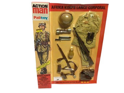 Lot 44 - Palitoy Action Man Afrika Korps Lance Corporal, in locker box packaging No.34331 (1)